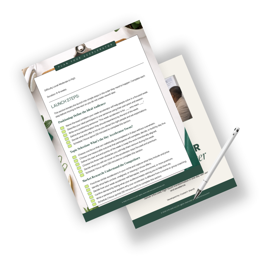 Day Accelerator Launch Organizer