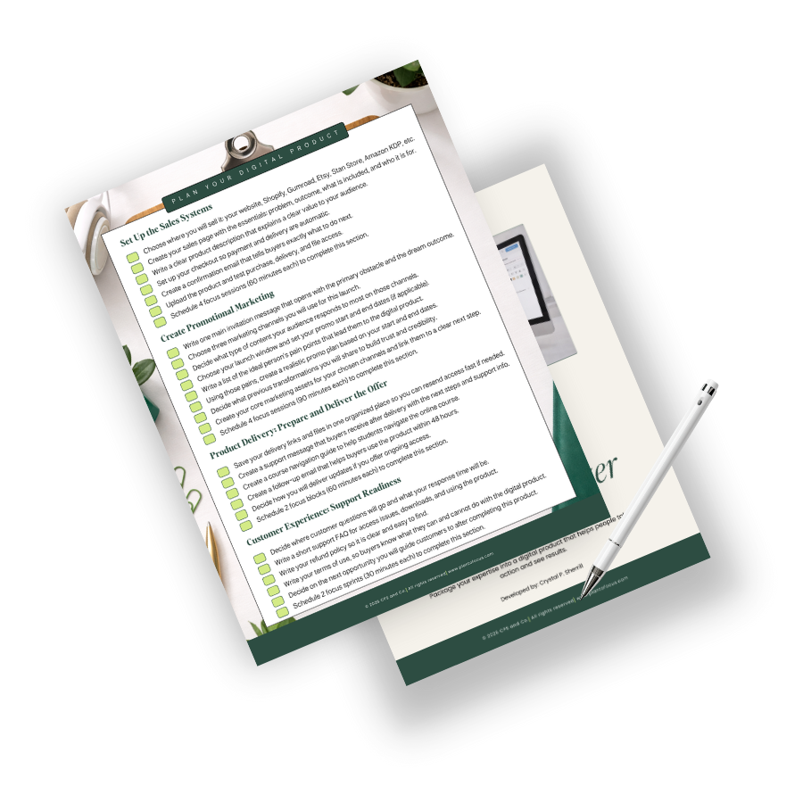 Digital Product Launch Organizer