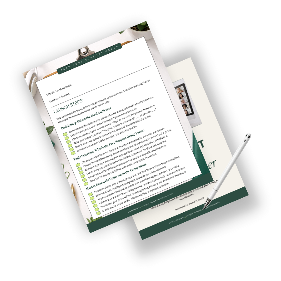 Peer Support Group Launch Organizer